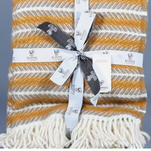 KLIPPAN 100% Lambs Wool Reversible Throw | 71" x 51" (Oscar Multi Amber)